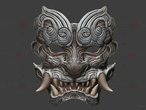 M&aacute;scara facial de besta Gale Guard - Black Myth Wukong Cosplay Modelo de Impressão 3D