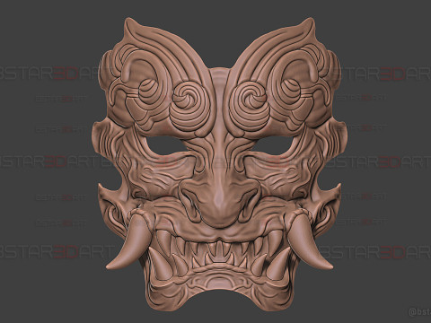 Gale Guard Beast Face Mask - Black Myth Wukong Cosplay 3Dプリントモデル