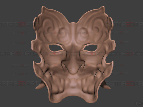 Gale Guard Beast Face Mask - Black Myth Wukong Cosplay 3Dプリントモデル
