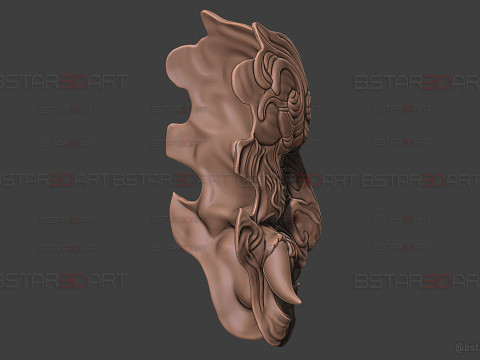 Gale Guard Beast Face Mask - Black Myth Wukong Cosplay 3Dプリントモデル