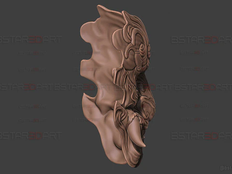 M&aacute;scara facial de besta Gale Guard - Black Myth Wukong Cosplay Modelo de Impressão 3D
