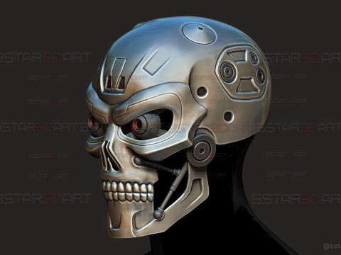 Ternimator Zero Skull Mask - Anime Netflix Series - Halloween Cosplay 3D Print Model