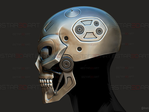 Ternimator Zero Skull Mask - Anime Netflix Series - Halloween Cosplay 3D Print Model