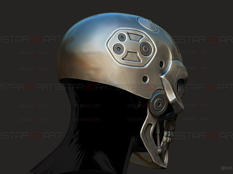 Ternimator Zero Skull Mask - Anime Netflix Series - Halloween Cosplay 3D Print Model