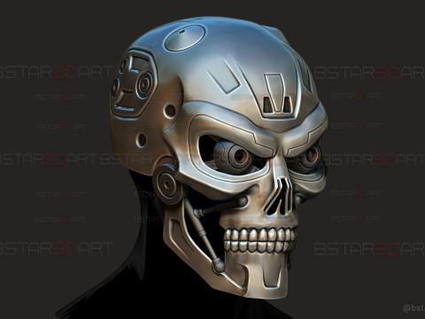 Ternimator Zero Skull Mask - Anime Netflix Series - Halloween Cosplay 3D Print Model
