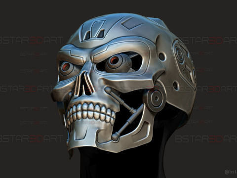 Ternimator Zero Skull Mask - Anime Netflix Series - Halloween Cosplay 3D Print Model