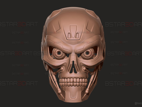 Ternimator Zero Skull Mask - Anime Netflix Series - Halloween Cosplay 3D Print Model