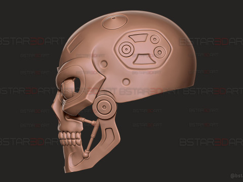 Ternimator Zero Skull Mask - Anime Netflix Series - Halloween Cosplay 3D Print Model