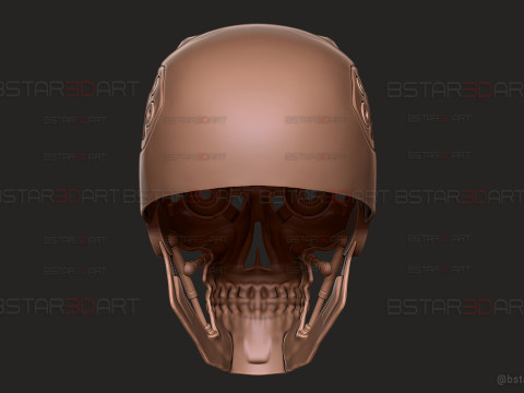 Ternimator Zero Skull Mask - Anime Netflix Series - Halloween Cosplay 3D Print Model