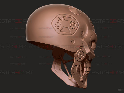 Ternimator Zero Skull Mask - Anime Netflix Series - Halloween Cosplay 3D Print Model