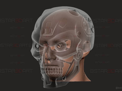 Ternimator Zero Skull Mask - Anime Netflix Series - Halloween Cosplay 3D Print Model