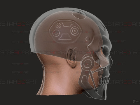 Ternimator Zero Skull Mask - Anime Netflix Series - Halloween Cosplay 3D Print Model