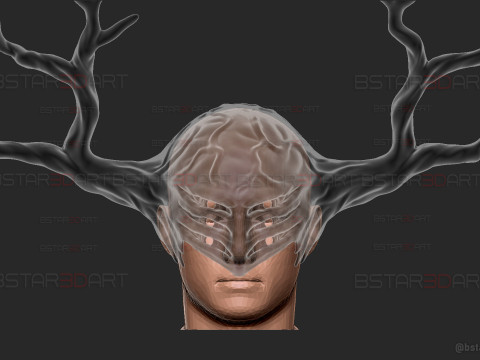 Future Devil Mask - Chainsawman Cosplay Modelo de Impressão 3D