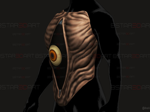 Future Devil Chest Armor - Chainsawman Cosplay Model do druku 3D