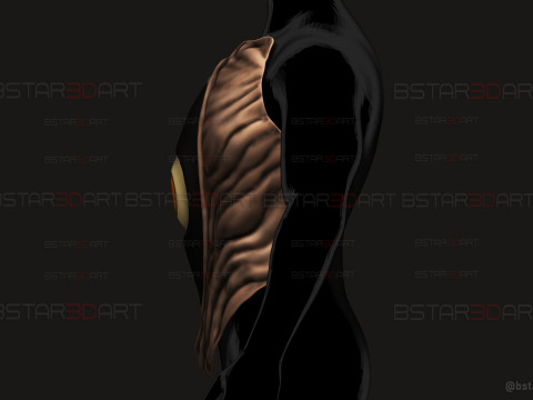 Future Devil Chest Armor - Chainsawman Cosplay Model do druku 3D