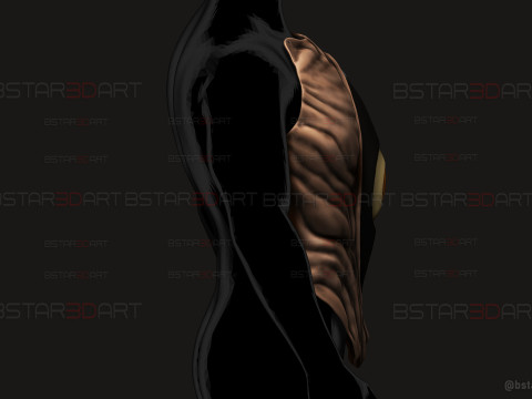 Future Devil Chest Armor - Chainsawman Cosplay Model do druku 3D