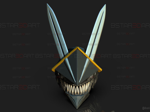 Long Sword Devil Helmet - Chainsaw Man Cosplay Modello di stampa 3D