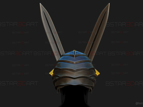 Long Sword Devil Helmet - Chainsaw Man Cosplay Modello di stampa 3D