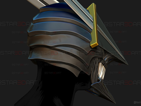 Long Sword Devil Helmet - Chainsaw Man Cosplay Modello di stampa 3D