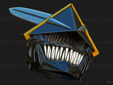 Long Sword Devil Helmet - Chainsaw Man Cosplay Modello di stampa 3D