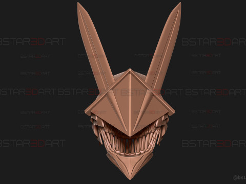 Long Sword Devil Helmet - Chainsaw Man Cosplay Modello di stampa 3D