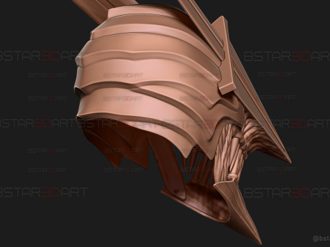 Long Sword Devil Helmet - Chainsaw Man Cosplay Modello di stampa 3D