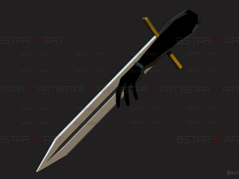 Long Sword Devil Blade Arm Weapon - Chainsaw Man Cosplay 3D Print Model