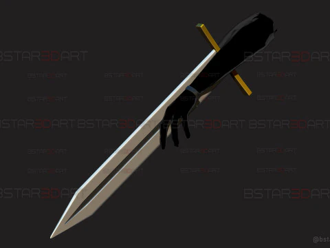 Long Sword Devil Blade Arm Weapon - Chainsaw Man Cosplay 3D Print Model
