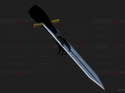 Long Sword Devil Blade Arm Weapon - Chainsaw Man Cosplay 3D Print Model
