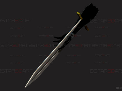 Long Sword Devil Blade Arm Weapon - Chainsaw Man Cosplay 3D Print Model