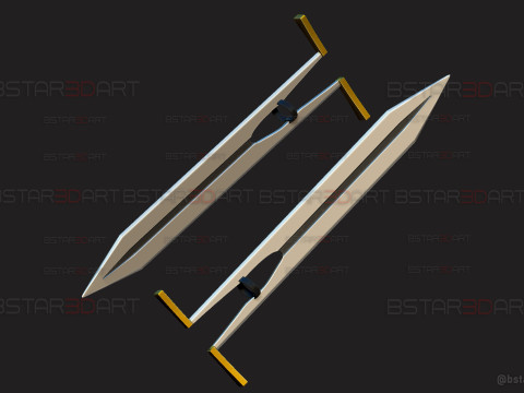 Long Sword Devil Blade Arm Weapon - Chainsaw Man Cosplay 3D Print Model