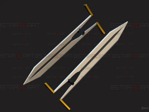 Long Sword Devil Blade Arm Weapon - Chainsaw Man Cosplay 3D Print Model
