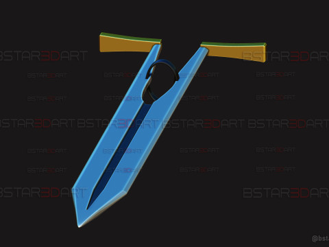 Long Sword Devil Blade Arm Weapon - Chainsaw Man Cosplay 3D Print Model