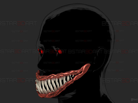 Monster Teeth - Jaw Moveable - Halloween cosplay 3D-printmodel
