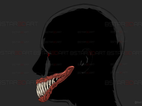 Monster Teeth - Jaw Moveable - Halloween cosplay 3D-printmodel