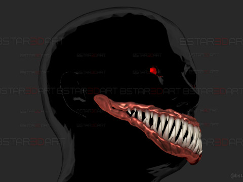 Monster Teeth - Jaw Moveable - Halloween cosplay 3D-printmodel