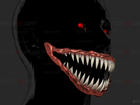 Monster Teeth - Jaw Moveable - Halloween cosplay 3D-printmodel