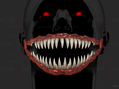 Monster Teeth - Jaw Moveable - Halloween cosplay 3D-printmodel