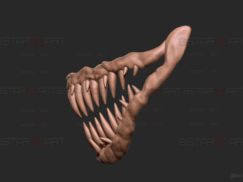 Monster Teeth - Jaw Moveable - Halloween cosplay 3D-printmodel