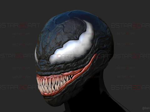 Venom Helmet Moveable - Marvel Movie 2024 3D Print Model