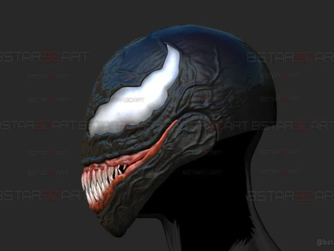 Venom Helmet Moveable - Marvel Movie 2024 3D Print Model