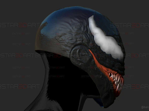 Venom Helmet Moveable - Marvel Movie 2024 3D Print Model