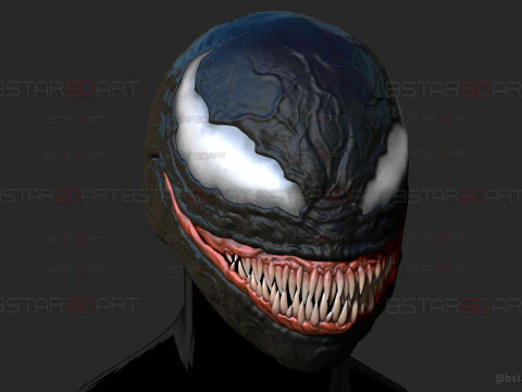 Venom Helmet Moveable - Marvel Movie 2024 3D Print Model