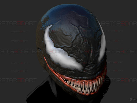 Venom Helmet Moveable - Marvel Movie 2024 3D Принт Модель