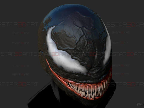 Venom Helmet Moveable - Marvel Movie 2024 3D Print Model