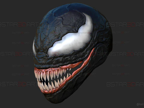 Venom Helmet Moveable - Marvel Movie 2024 3D Print Model
