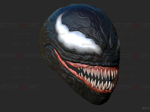 Venom Helmet Moveable - Marvel Movie 2024 3D Print Model