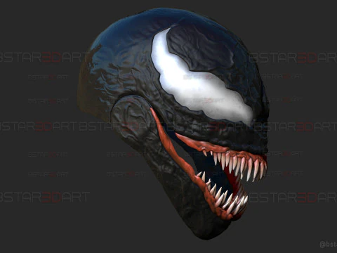 Venom Helmet Moveable - Marvel Movie 2024 3D Print Model