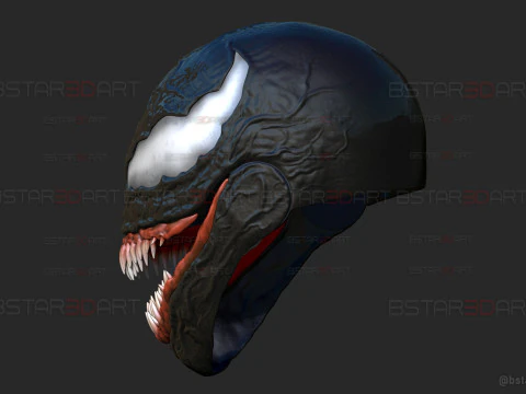 Venom Helmet Moveable - Marvel Movie 2024 3D Print Model
