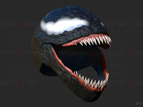 Venom Helmet Moveable - Marvel Movie 2024 3D Print Model